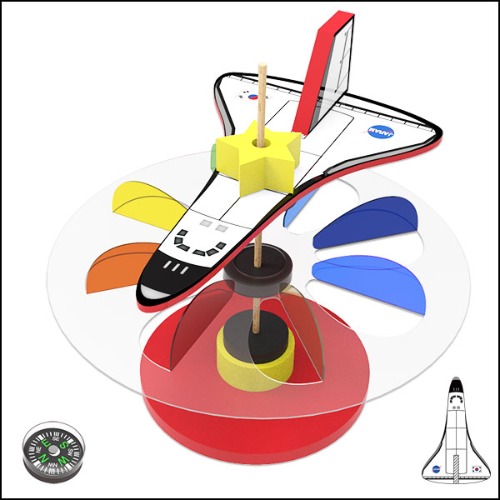 뉴 자기부상 우주왕복선 풍향풍속계(1인용/5인용)